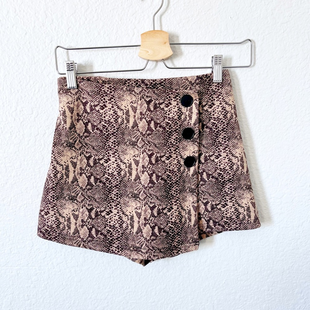 The Impeccable Pig Don’t Be a Snake Faux Suede Skort